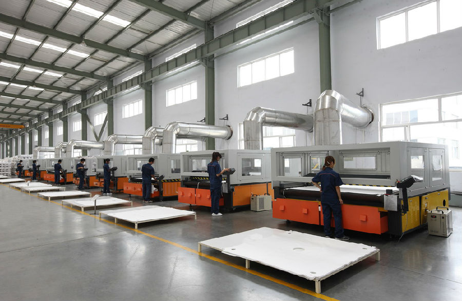 景津壓濾機(jī)濾布車間